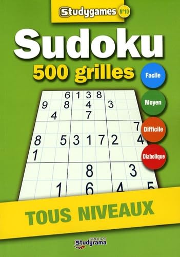 Sudoky 500 grilles n°10: Spécial joueurs confirmés book