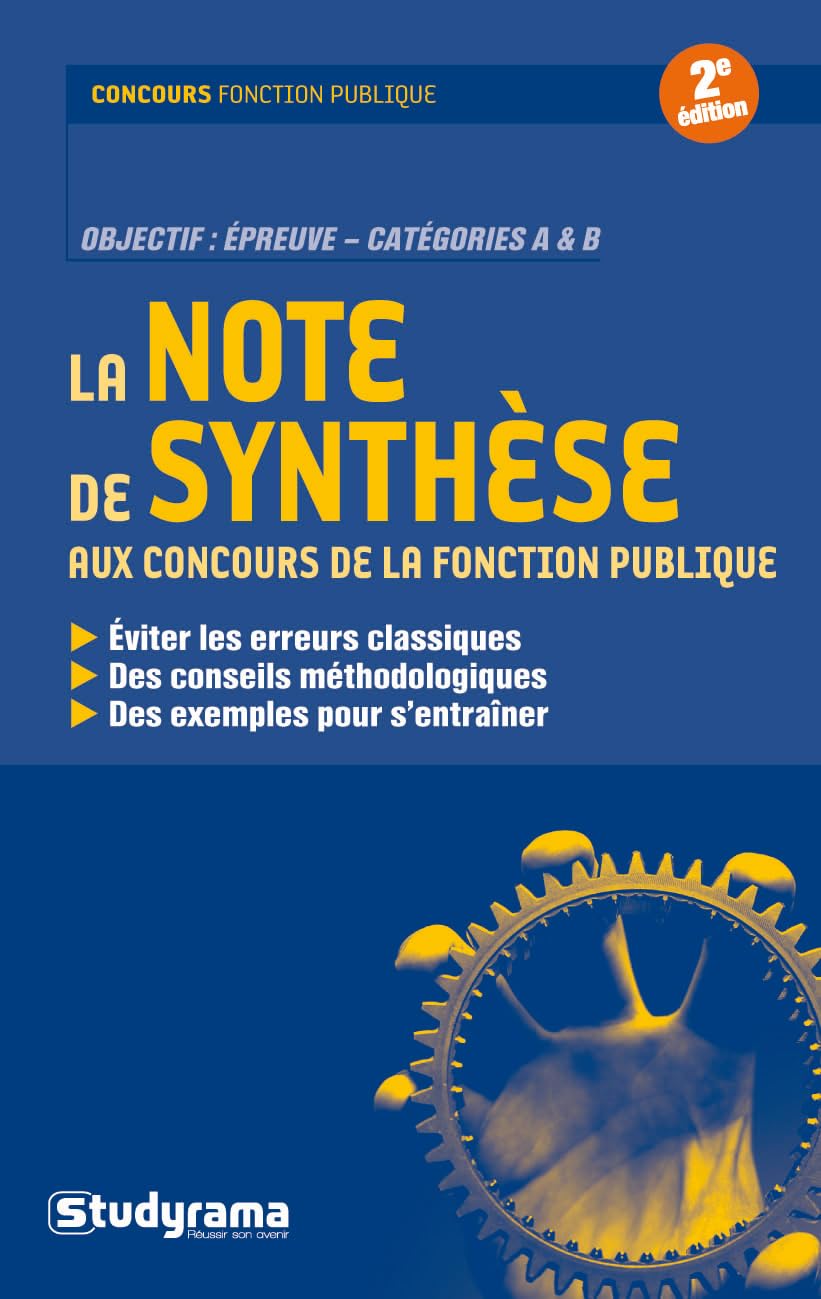 La note de synthèse aux concours de la fonction publique book