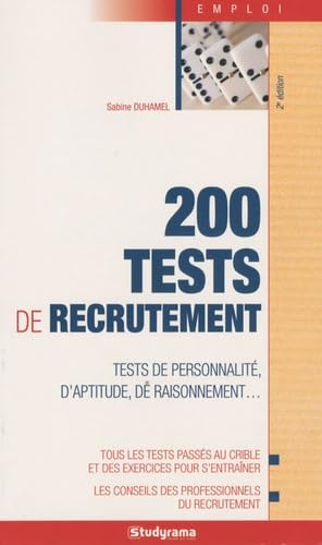200 tests de recrutement: tests de personnalité, d'aptitude, de raisonnement book
