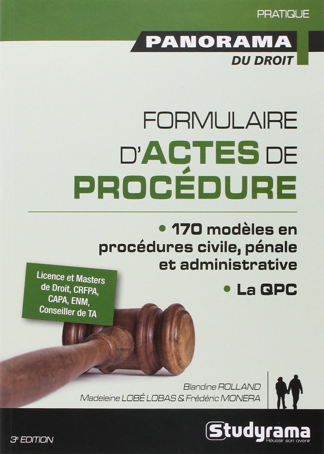 Formulaires d'actes de procédure: 100 modèles en procédures civile, pénale et administrative book