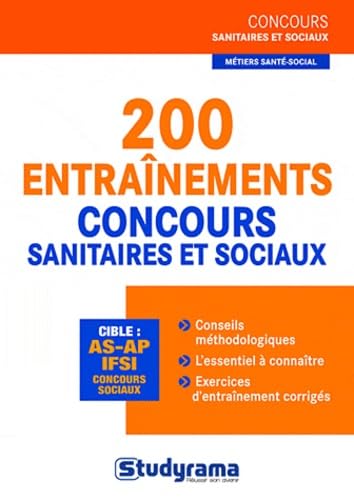 200 entrainements concours sanitaires et sociaux book