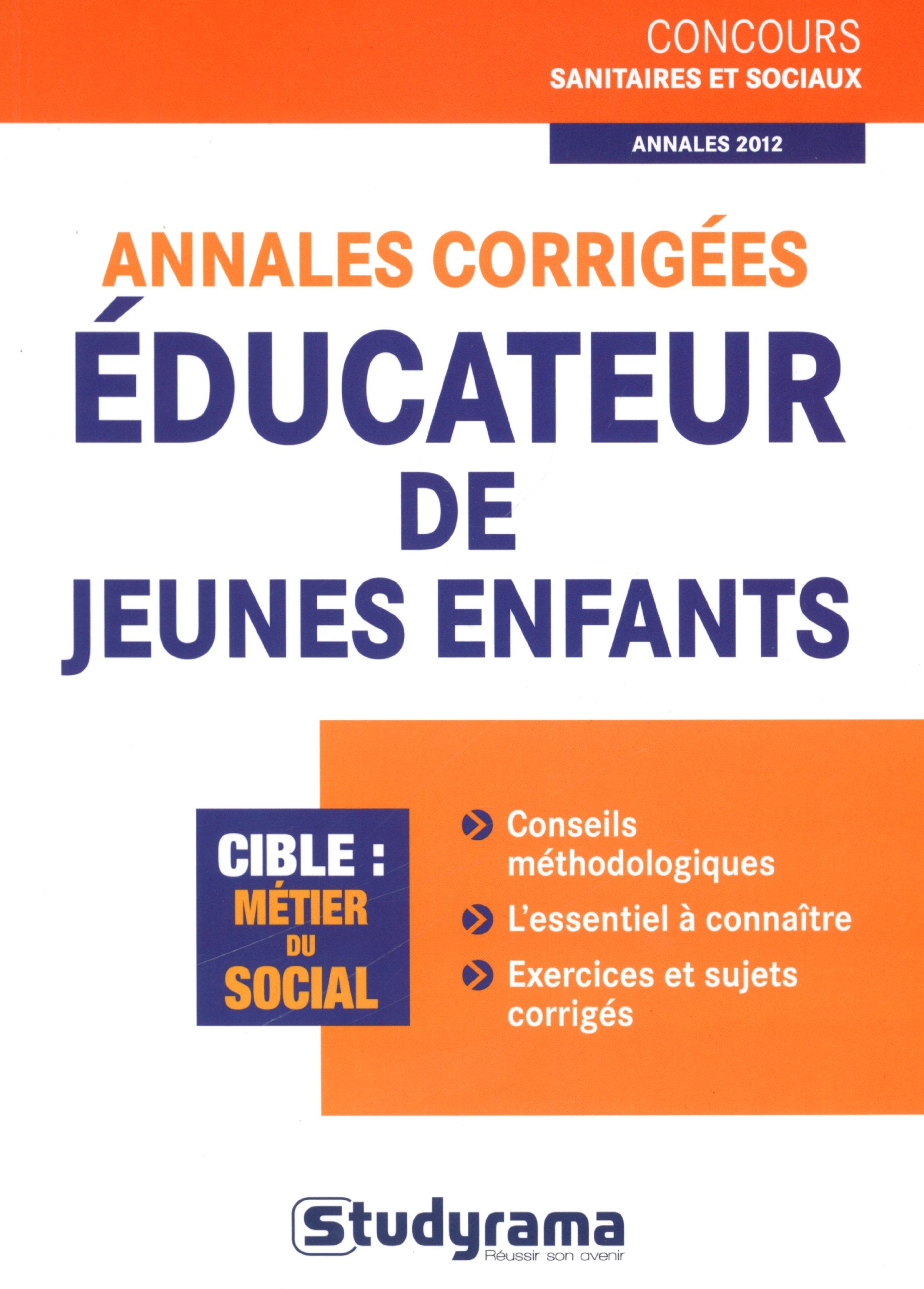 Annales corrigées - Educateur de jeunes enfants book