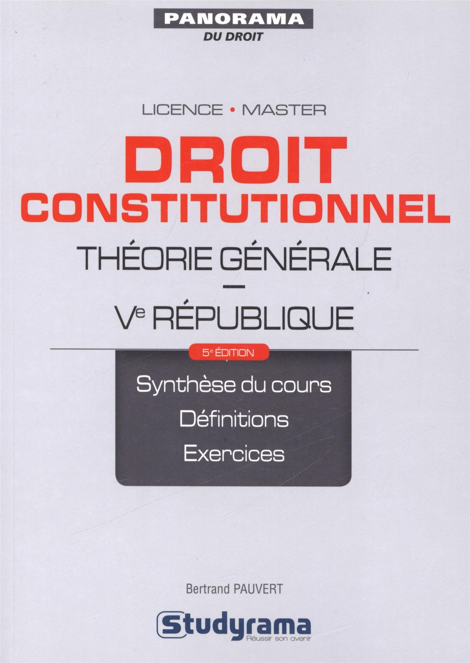 Droit constitutionnel: 30 fiches de synthèse pour préparer les TD et réviser les examens Law