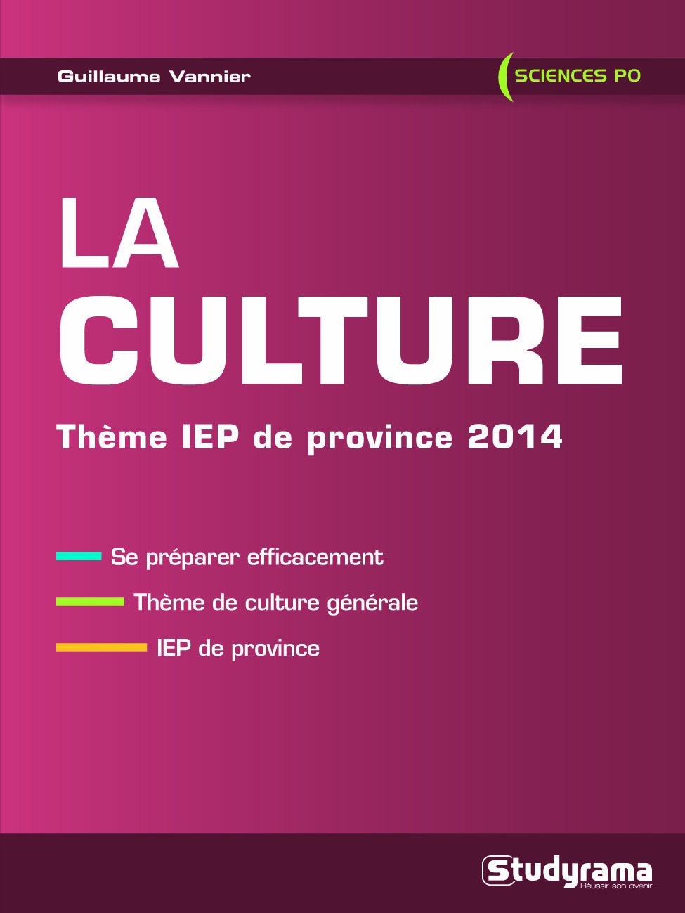 La culture: Thème IEP de province 2014 book