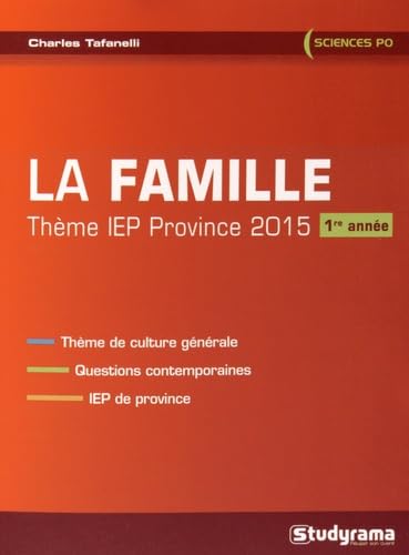 Famille : Thème iep province 2015 1ère année book