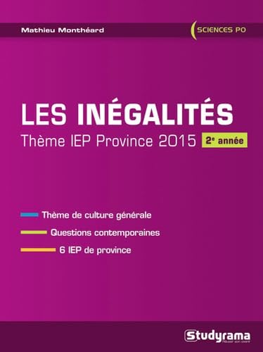 Les inégalités: Thème IEP Province 2015 2eme année book