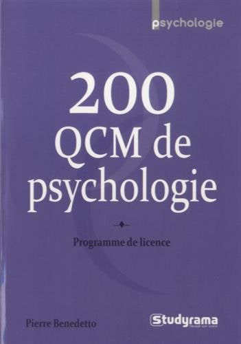 200 QCM de psychologie Psychology