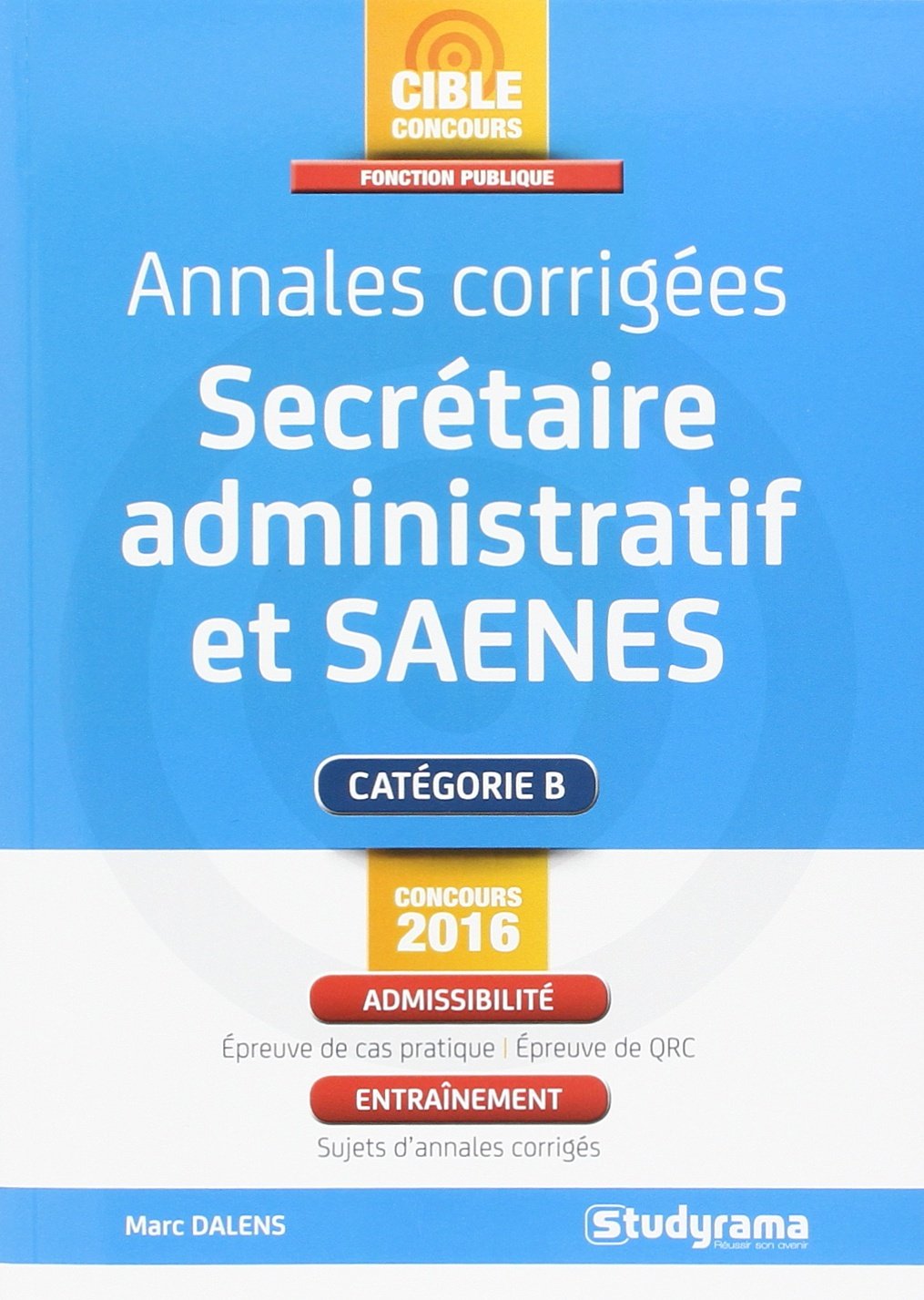 Annales corrigées secrétaire administratif et saenes Business, Finance & Career