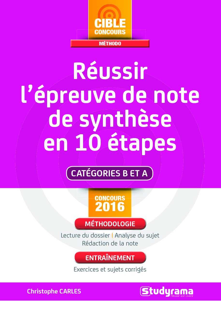 Réussir l'épreuve de note de synthèse en 10 étapes Business, Finance & Career