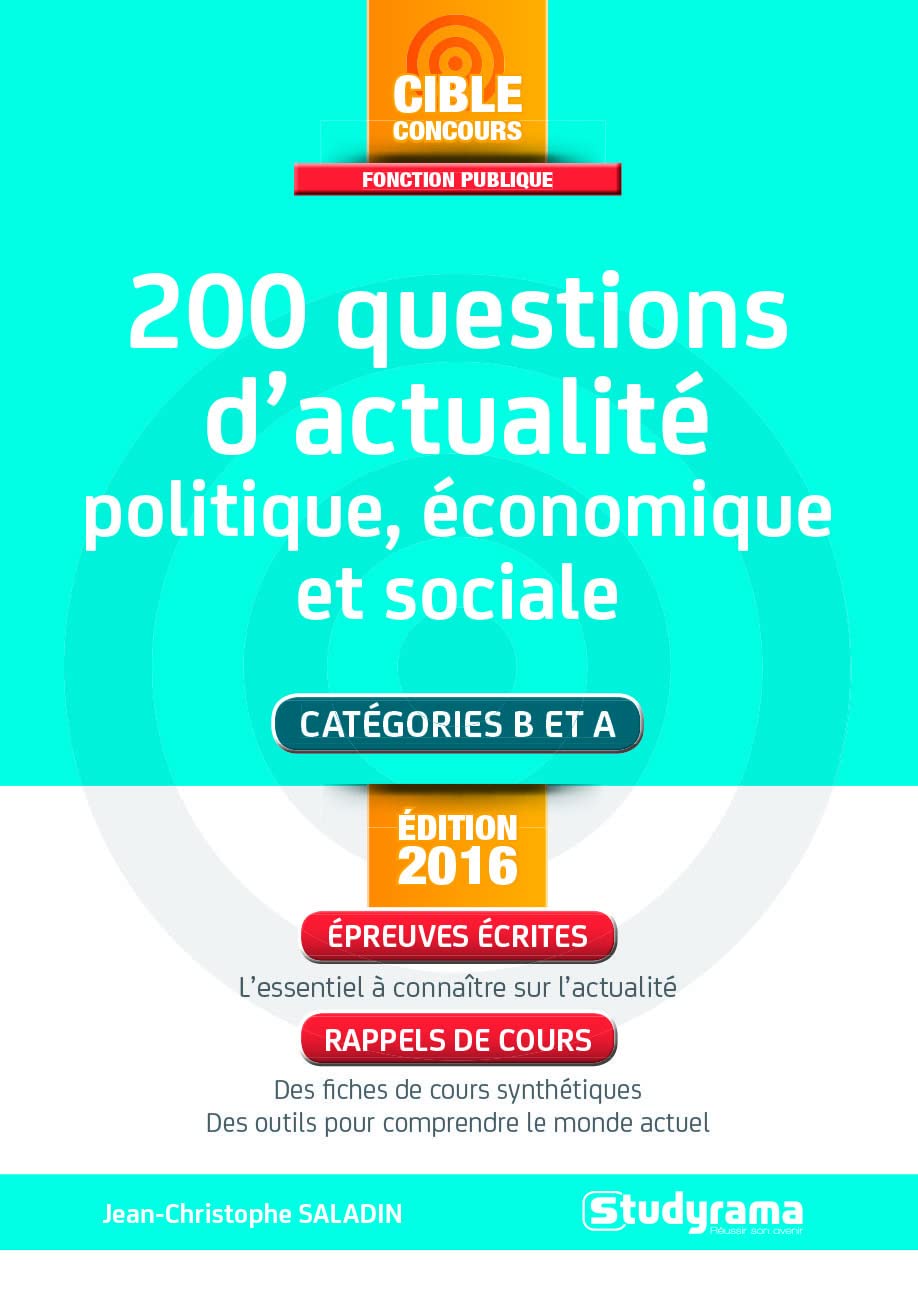 200 questions d'actualité politique, économique et sociale book
