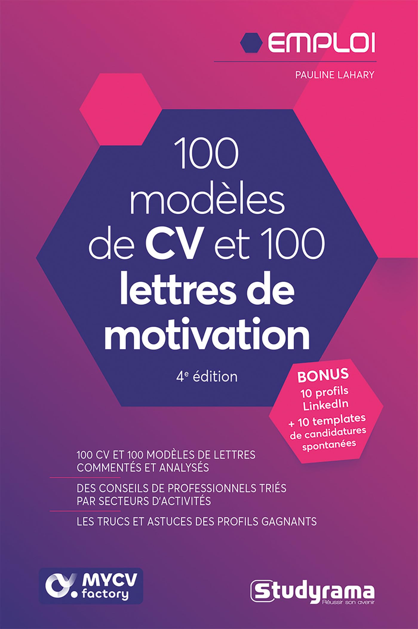 100 modèles de cv et lettres de motivation book