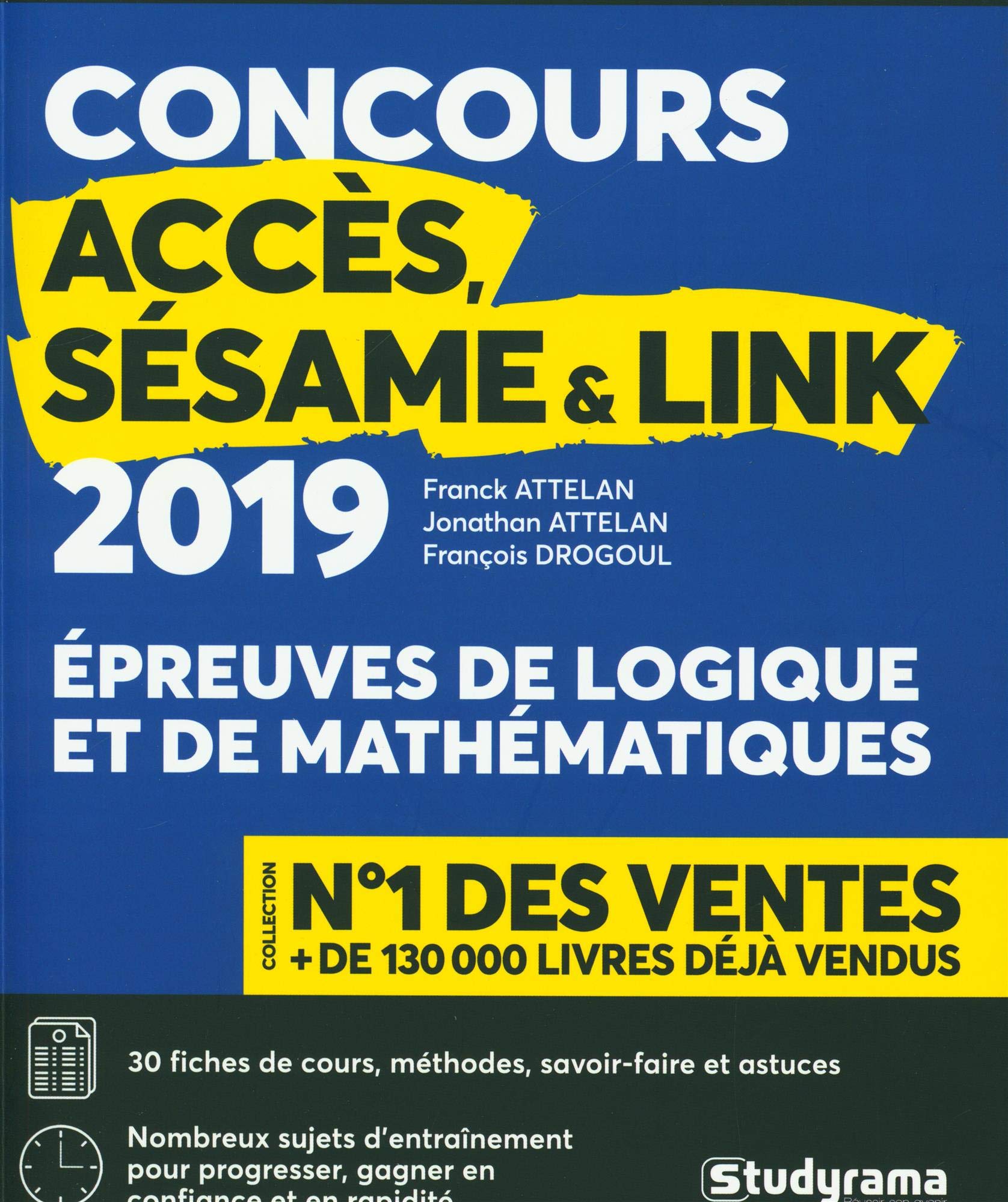 Le concours accès sésame et link 2019 book