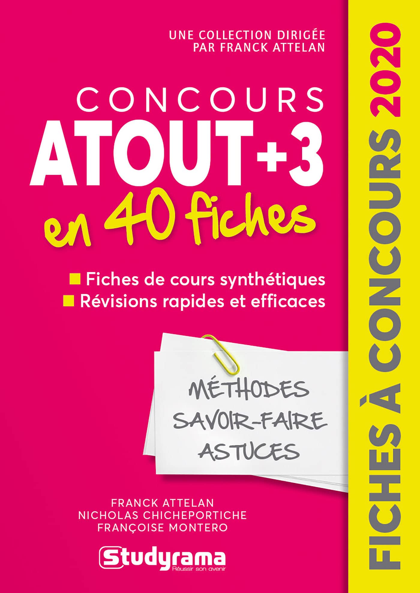Concours ATOUT+3 en 40 fiches book