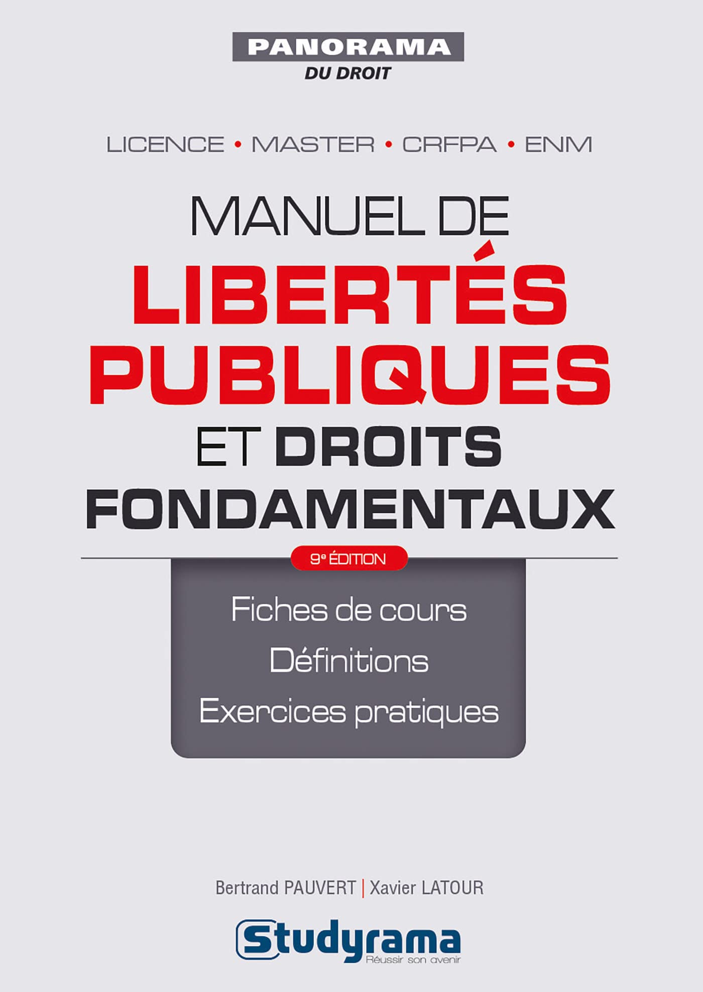Manuel de libertés publiques et droits fondamentaux: 9e édition book