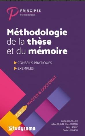 Méthodologie de la thèse et du mémoire Non-fiction