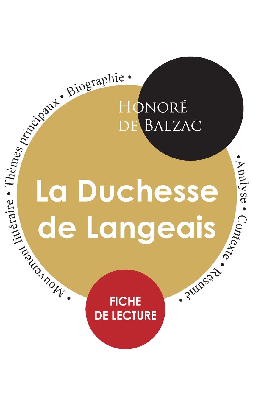 Fiche de lecture La Duchesse de Langeais (Étude intégrale) book