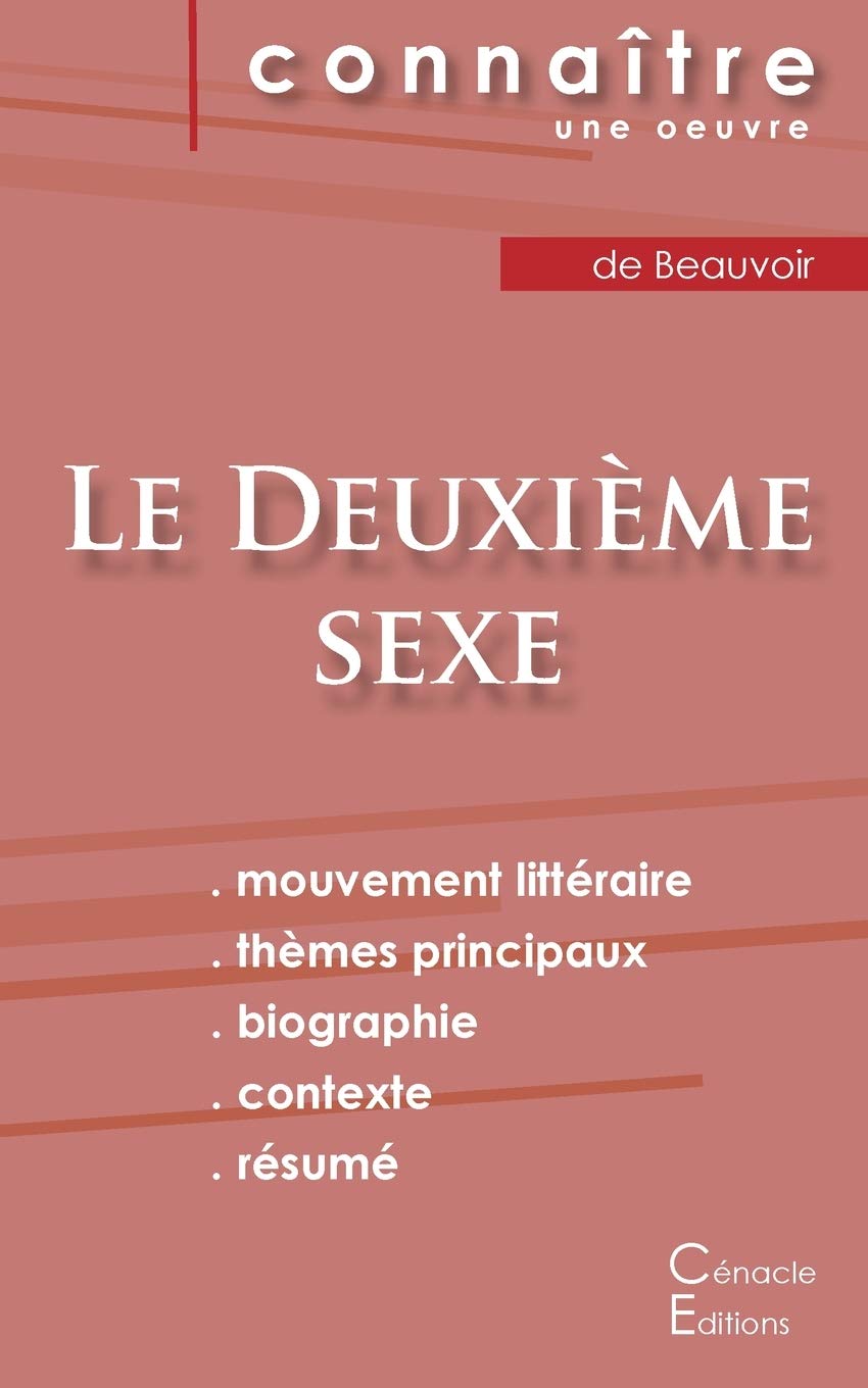 Fiche de lecture Le Deuxième sexe (tome 1) de Simone de Beauvoir (Analyse littéraire de référence et résumé complet) Study Guides