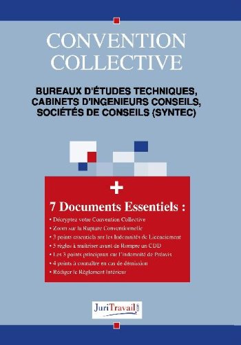 3018. Bureaux d'études techniques, cabinets d'ingenieurs conseils, societes de conseils (syntec) Convention collective book