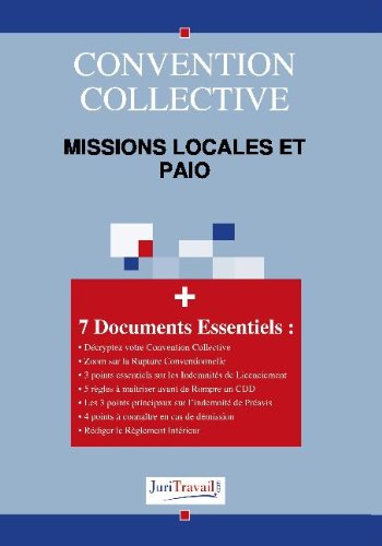 3304. Missions locales et paio Convention collective book