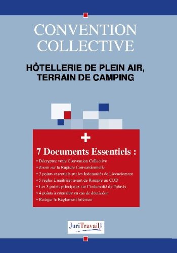 3271. Hôtellerie de plein air, terrain de camping Convention collective book