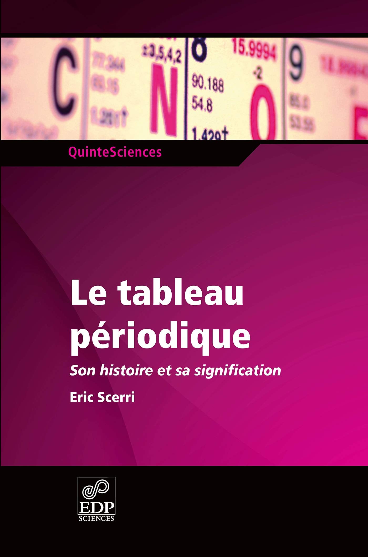 TABLEAU PERIODIQUE: Son histoire et sa signification (0) book