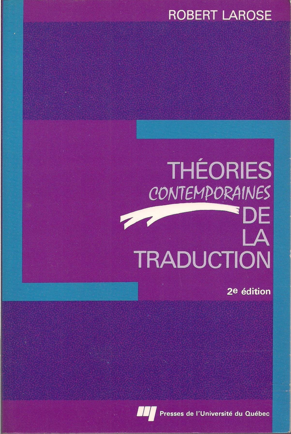 Théories contemporaines de la traduction book