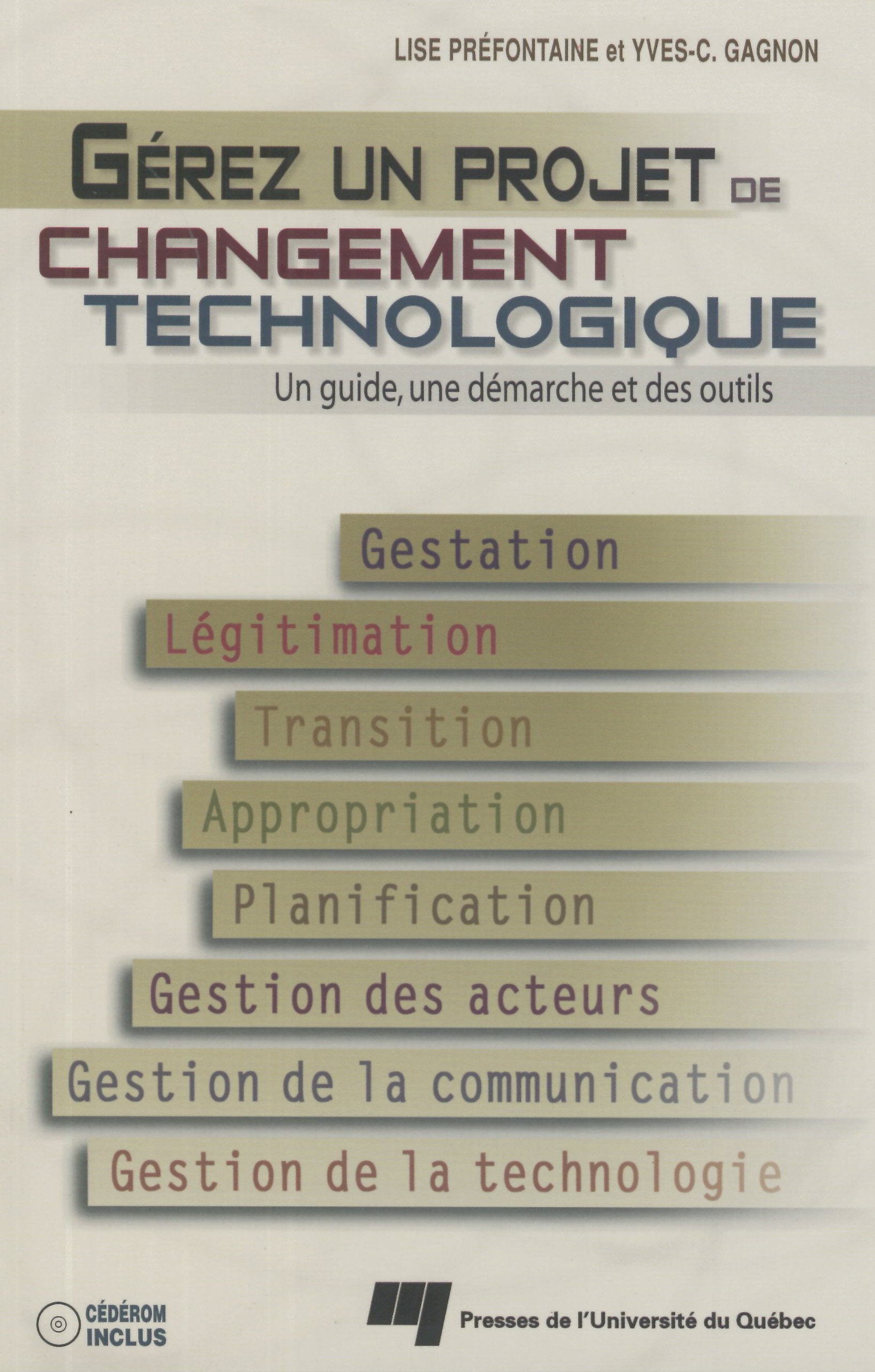 GEREZ UN PROJET DE CHANGEMENT TECHNOLOGIQUE book