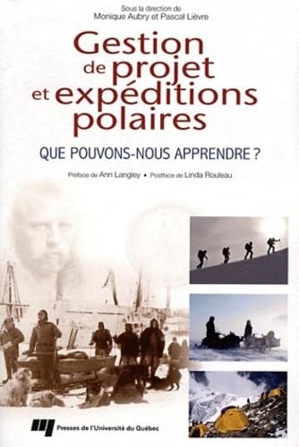 GESTION DE PROJET ET EXPEDITIONS POLAIRES book