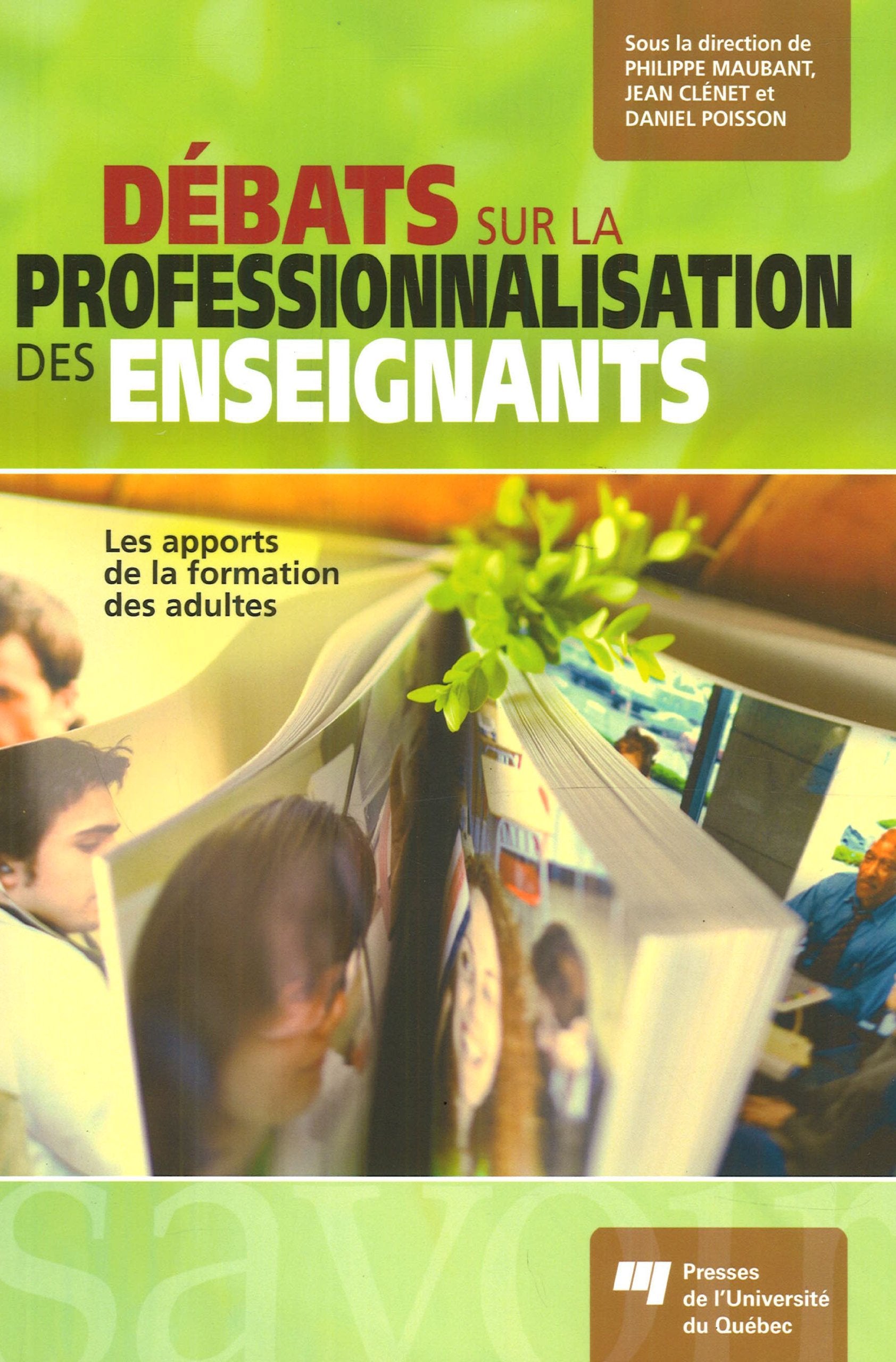 DEBAT SUR LA PROFESSIONNALISATION DES ENSEIGNANTS book