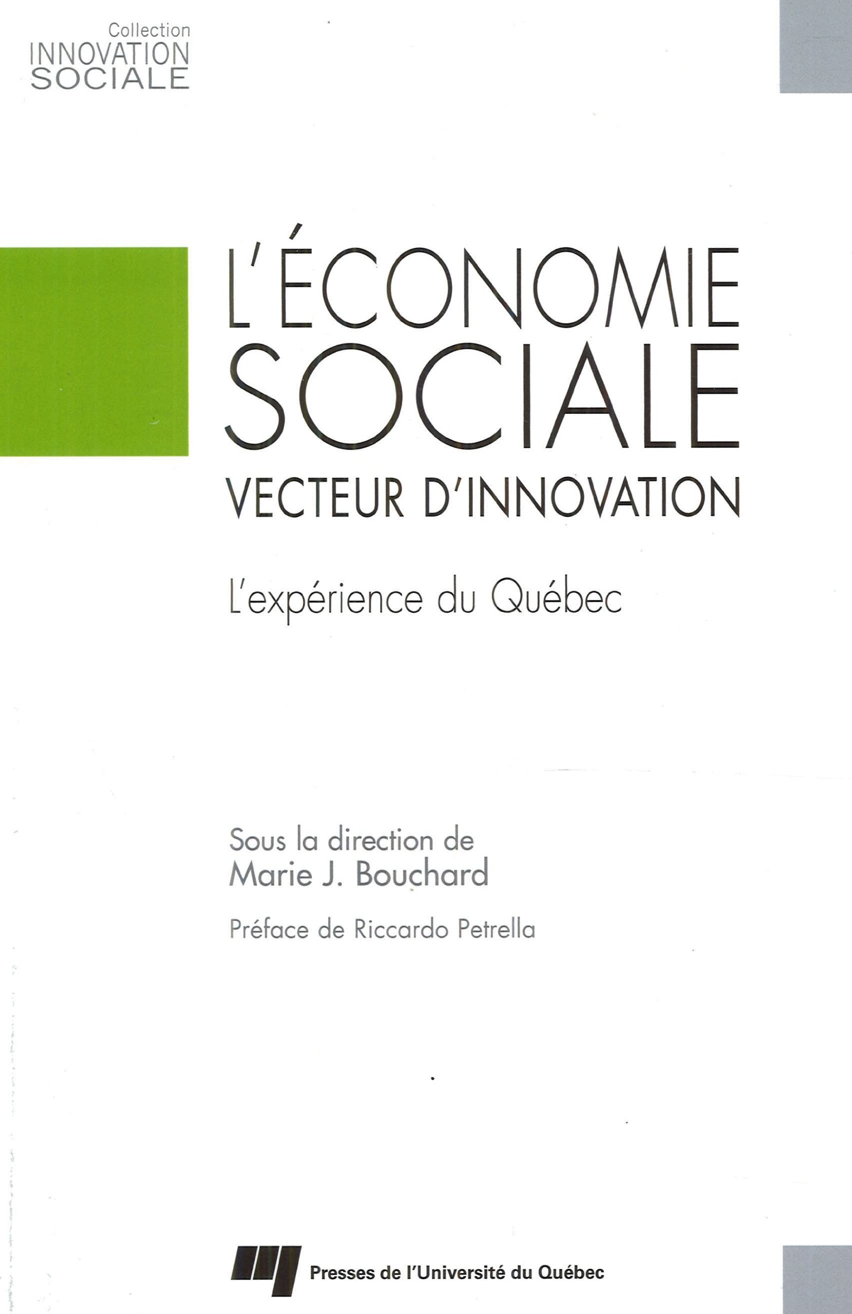 ECONOMIE SOCIALE VECTEUR D'INNOVATION book