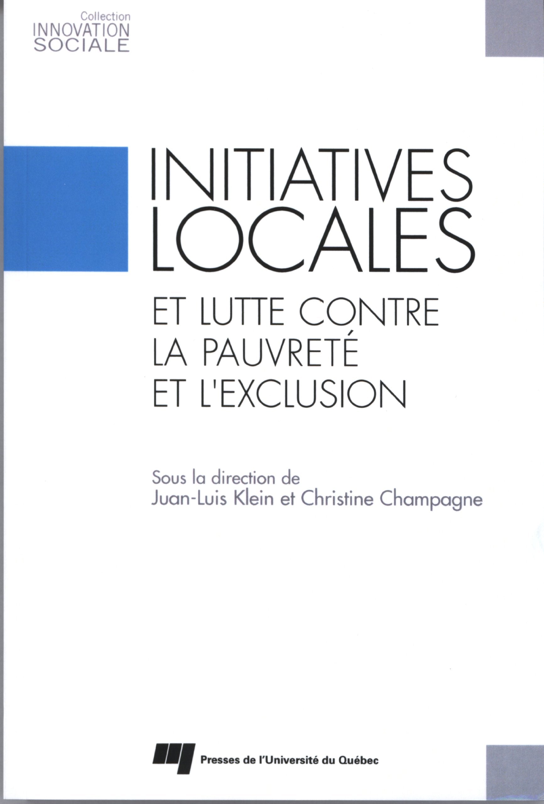 INITIATIVES LOCALES ET LUTTE CONTRE LA PAUVRETE ET L'EXCLUS. book