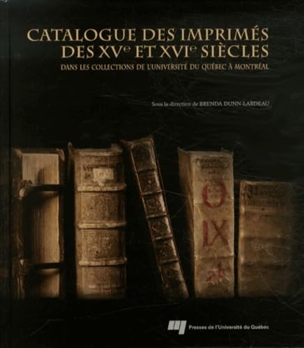 CATALOGUE DES IMPRIMES DES XVE ET XVIE SIECLES DANS LES COLL book