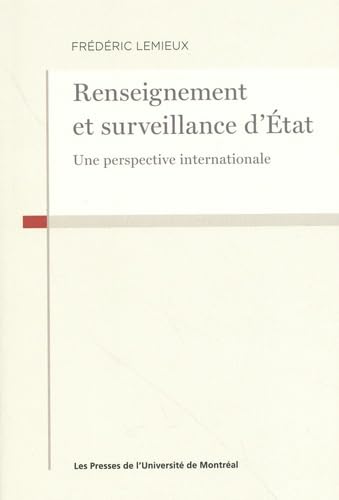 Renseignement et surveillance d'État: Une perspective internationale book