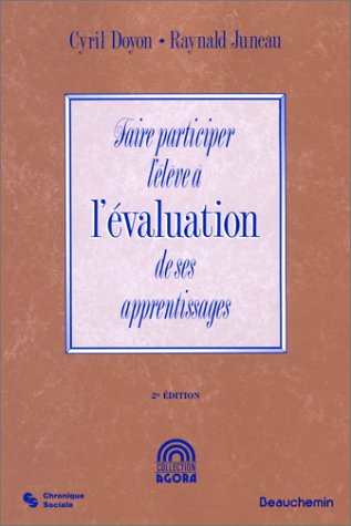 Faire participer l'élève à l'évaluation de ses apprentissages Books