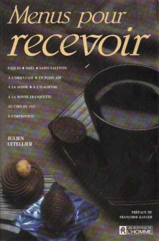 MENUS POUR RECEVOIR book