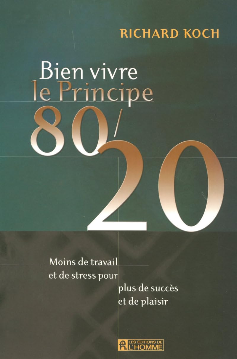 Bien vivre le Principe 80/20 Books