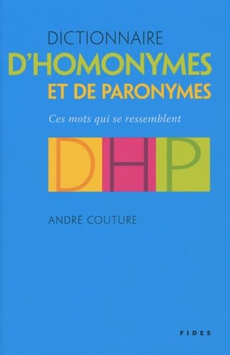 dictionnaire d'homonymes et de paronymes (0) book