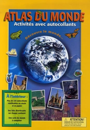 Atlas du monde : Activités avec autocollants book