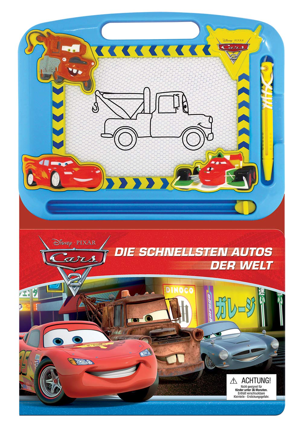 Lern- und Zaubertafel CARS 2: Die schnellsten Autos der Welt Books