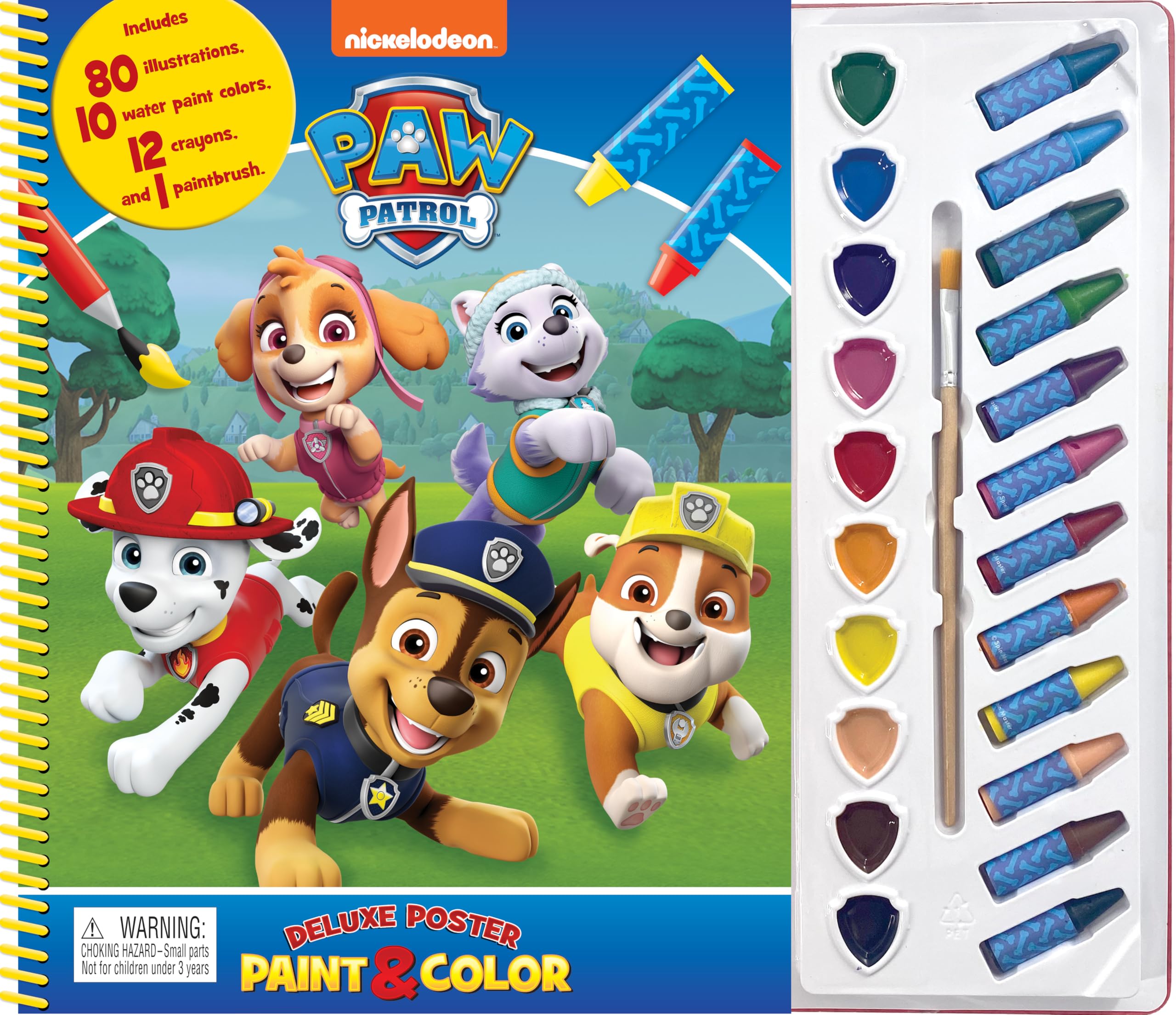 Paw Patrol Deluxe Poster Paint & Color (Deluxe Poster and Paint) Books