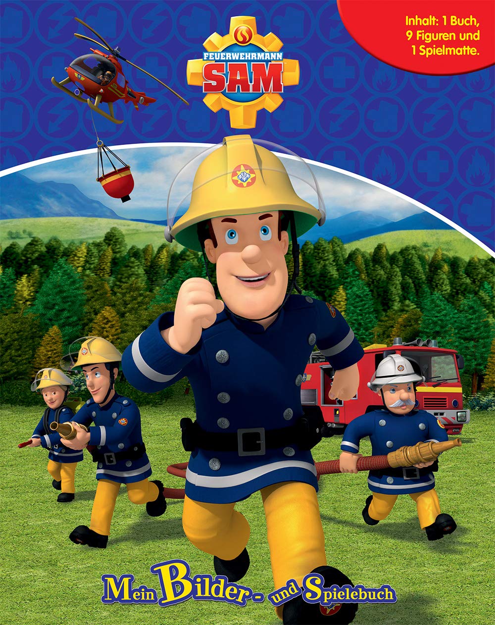Feuerwehrmann Sam. Spiel- u. Beschäftigungsbuch: Inhalt: 1 Buch, 10 Figuren, 1 Spielmatte Children's books