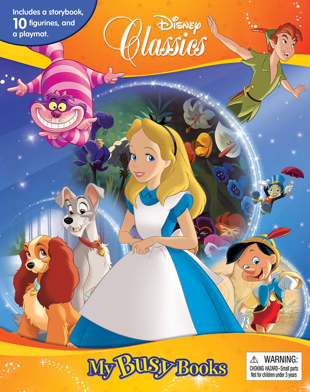 Disney Classics My Busy Books - Storybook, 10 figurines, playmat book