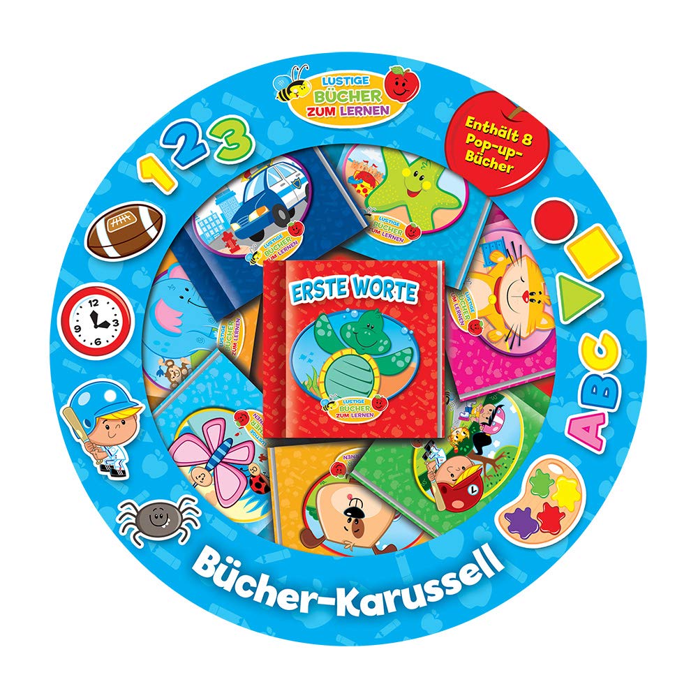 Bücher Karussell Erste Wörter: Pop-up-Bücher. Vorlese-Geschenk-Box mit 8 Mini Pop-Up Vorlesebüchern Children's books