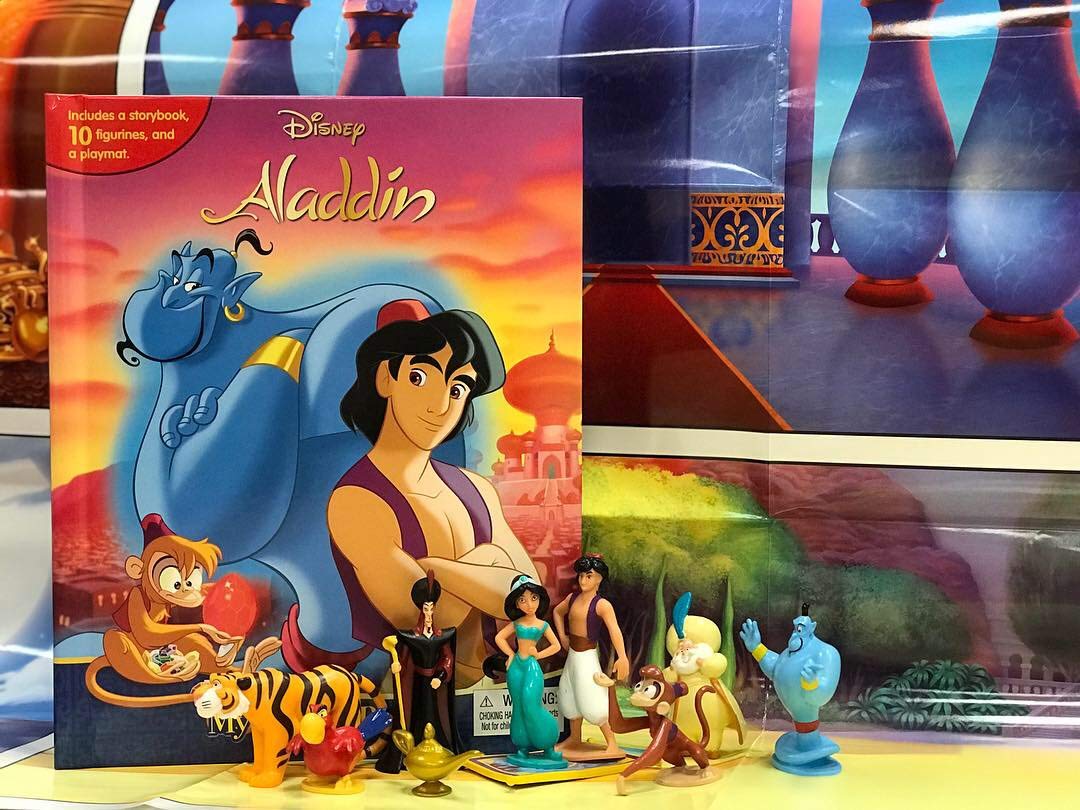Disney Aladdin My Busy Books - Storybook, 10 figurines, playmat book