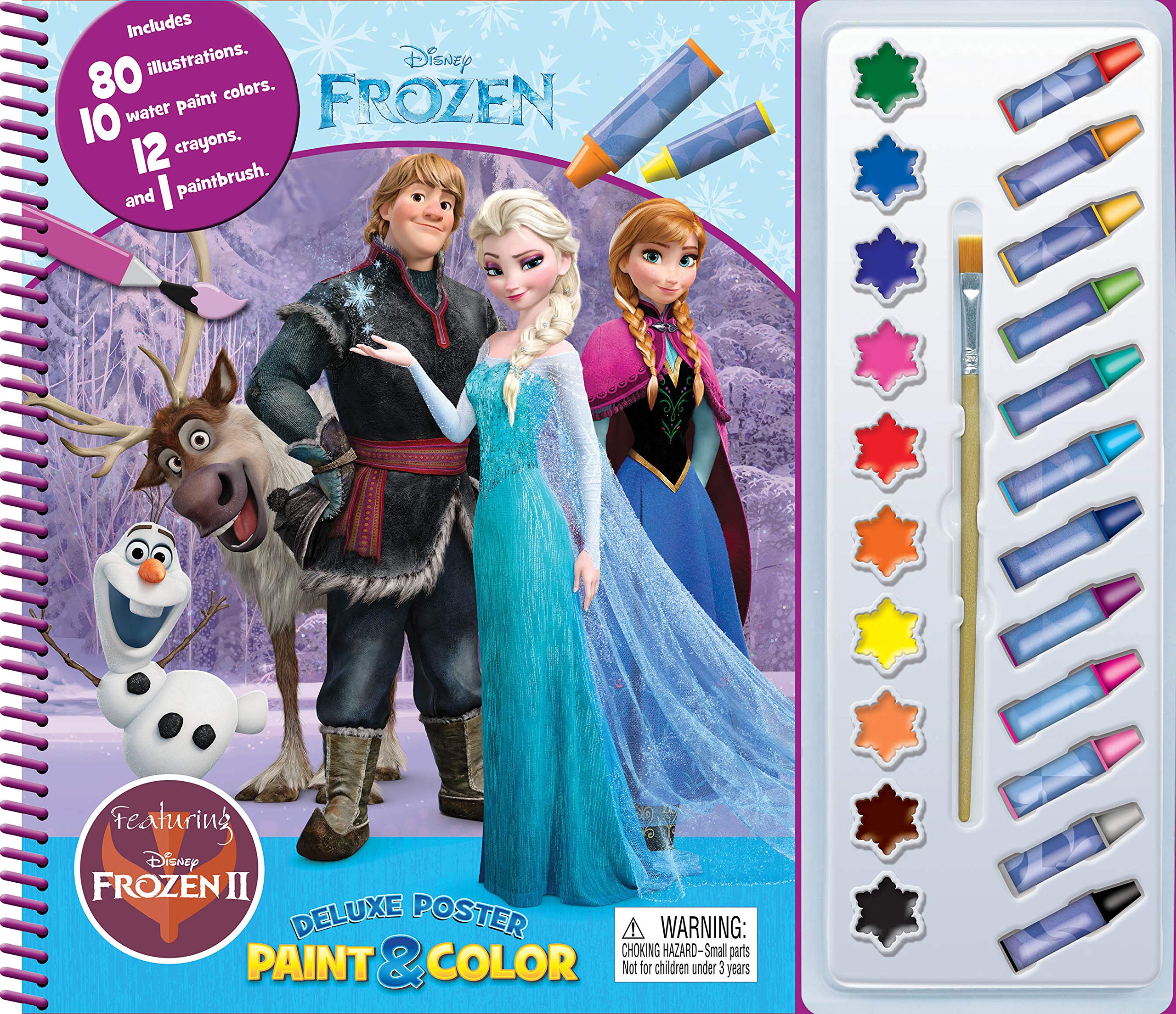 Disney Frozen Deluxe Poster Paint & Color. (Deluxe Poster and Paint) Tiptoi & Games