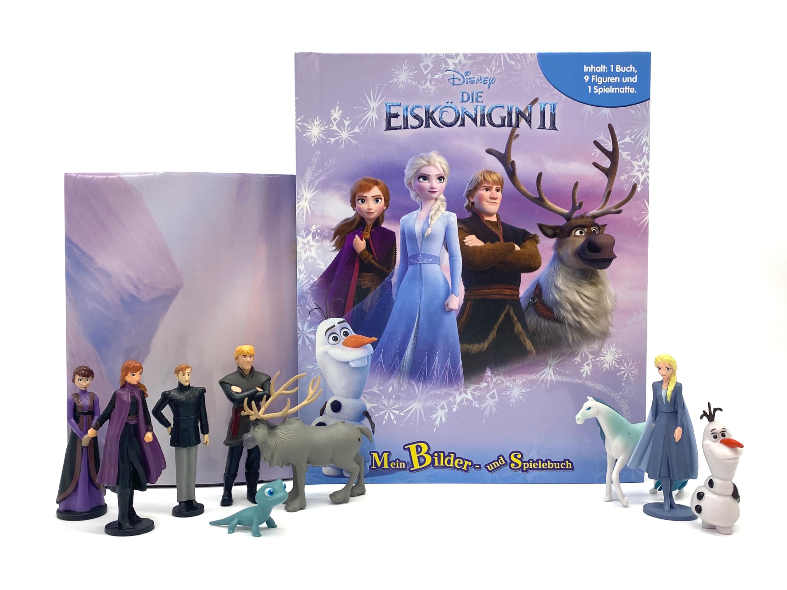 Disney Die Eiskönigin II Mein Bilder- und Spielebuch - Spiel- und Beschäftigungsbuch, 10-seitiges Buch, 9 Spielfiguren, 1 Spielmatte Children's books