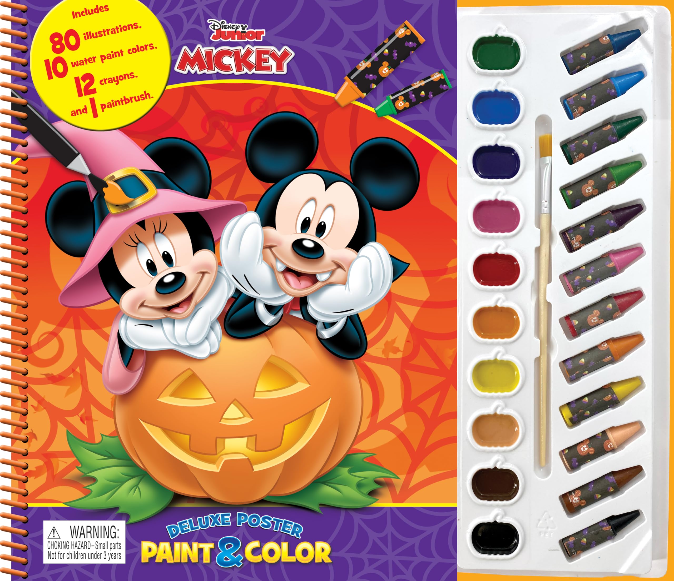 Disney Mickey Halloween Deluxe Poster Pai (Deluxe Poster Paint & Color) Children's books