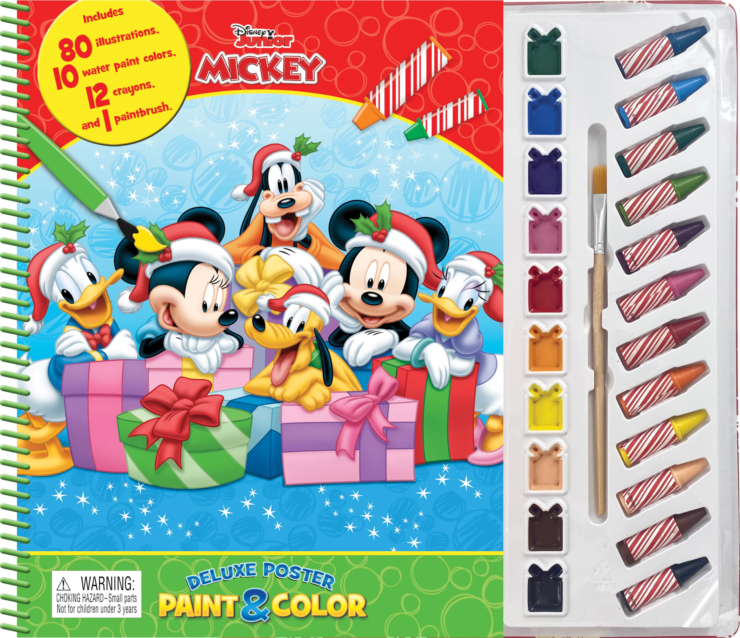Disney Mickey Xmas Deluxe Poster Paint & Color (Deluxe Poster and Paint) Books