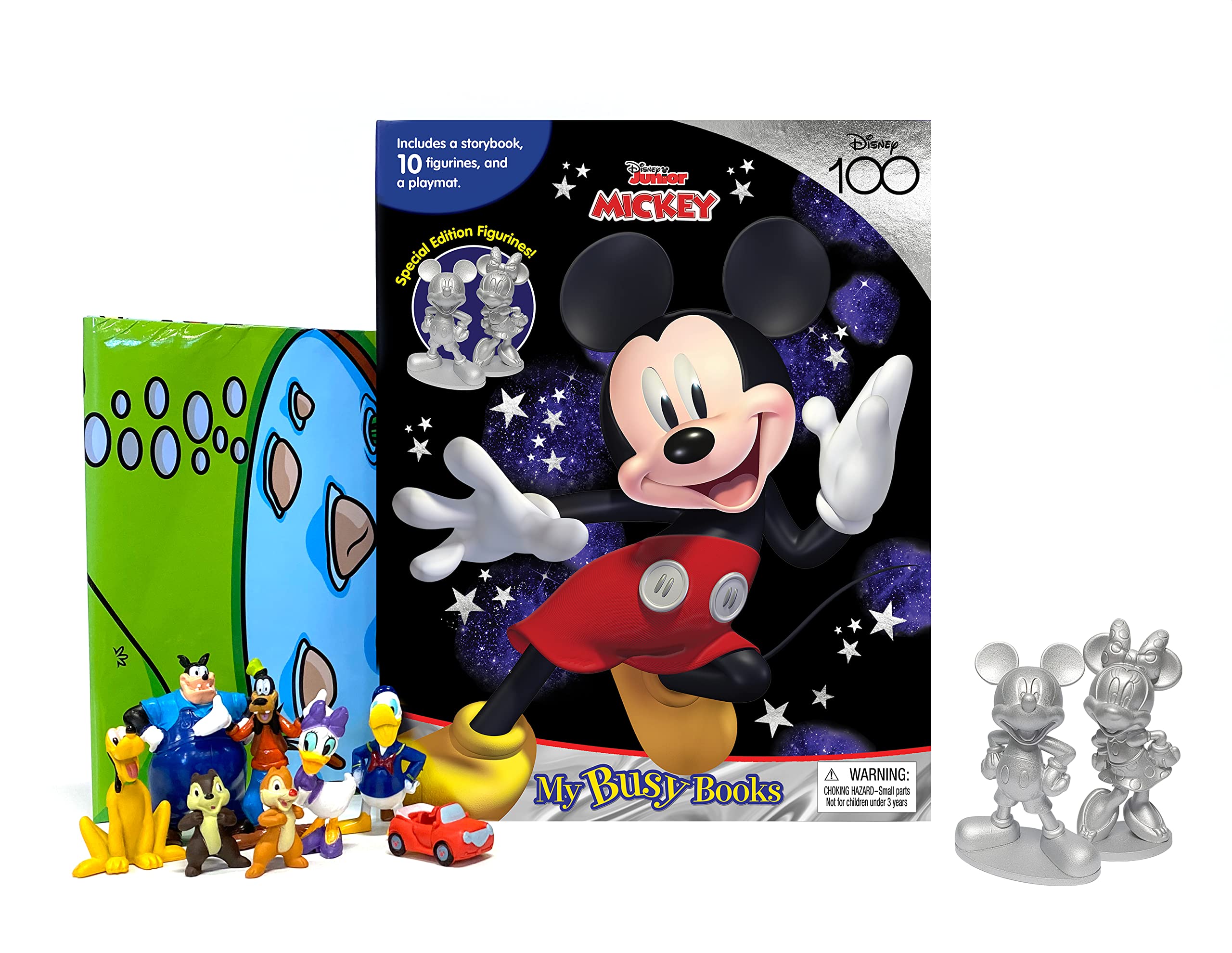 Disney 100 Limited Edition Mickey My Busy Books - Storybook, 10 figurines, playmat Books