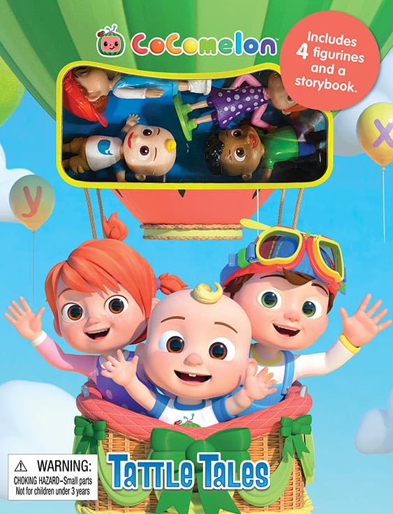 Cocomelon Tattle Tales - Activity Books for kids, 12-page storybook, 4 figurines Books